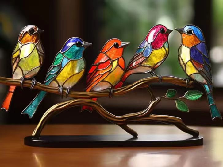 Bird Series Decorative Alloy Figurines