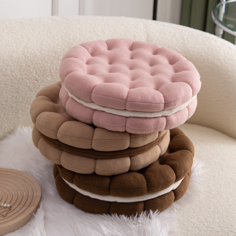 Novelty Biscuit Throw Pillow — Fun Home Decor Accent