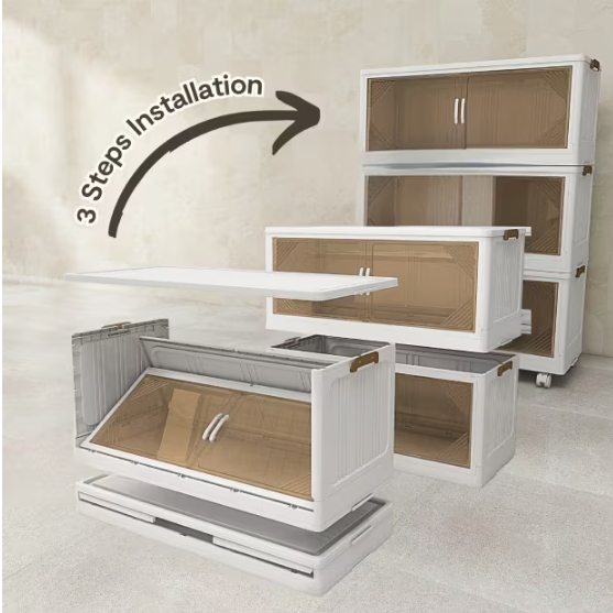 Collapsible Storage Box with Lid