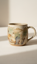Hand-Glazed Ceramic Mug in Sandstone Finish