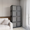 Clear Stackable Storage Bins — Set of 4
