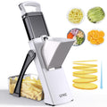 Multifunctional Mandoline Slicer with 35+ Thickness Presets — White