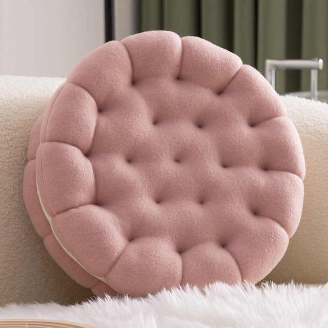Novelty Biscuit Throw Pillow — Fun Home Decor Accent