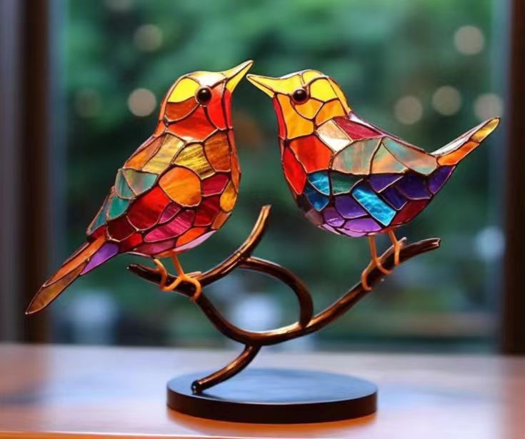 Bird Series Decorative Alloy Figurines