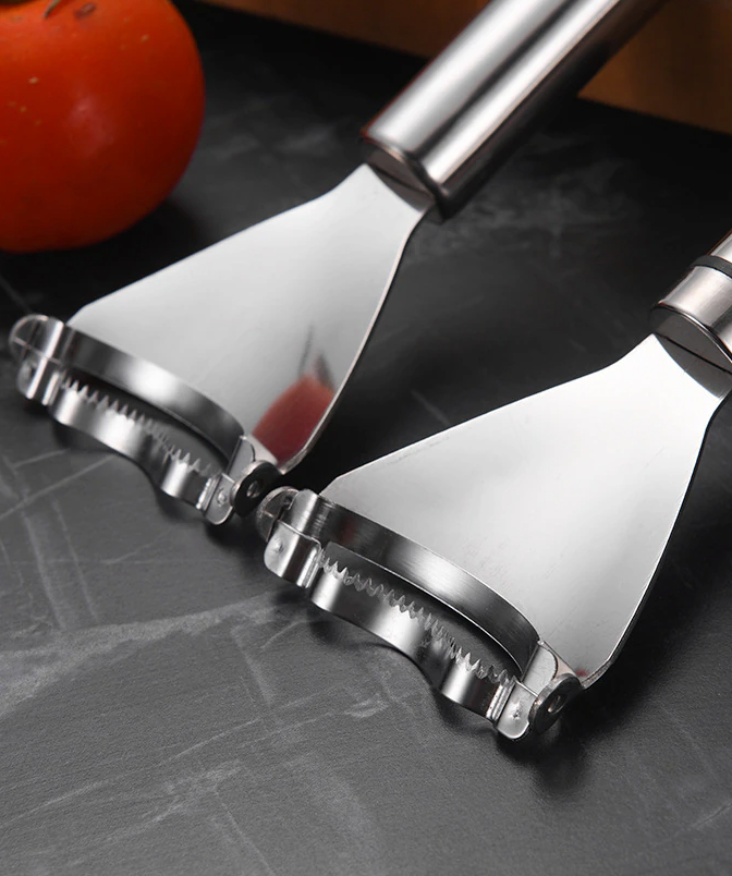 Stainless Steel Corn Peeler & Stripper — Set of 2